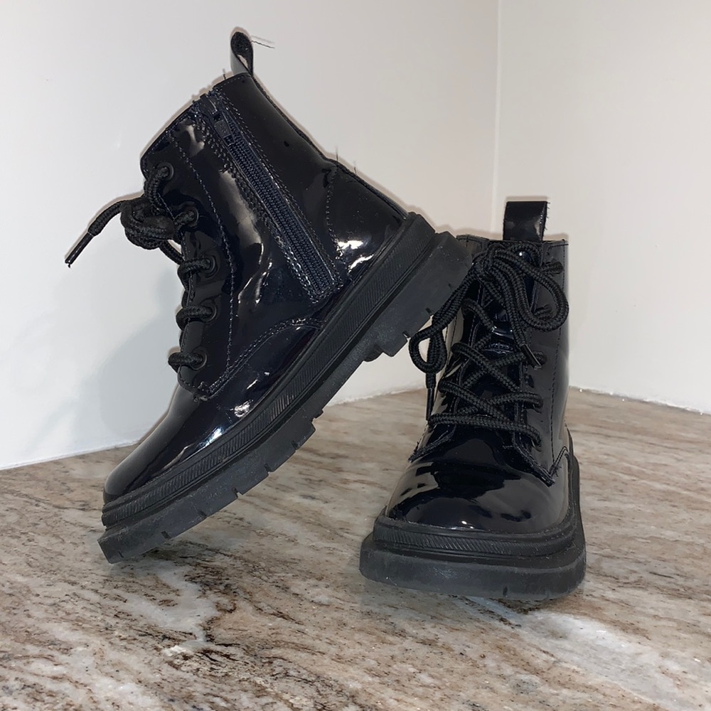 Zara girls pleather boots, RUN SMALL, I would say 10-10.5 US